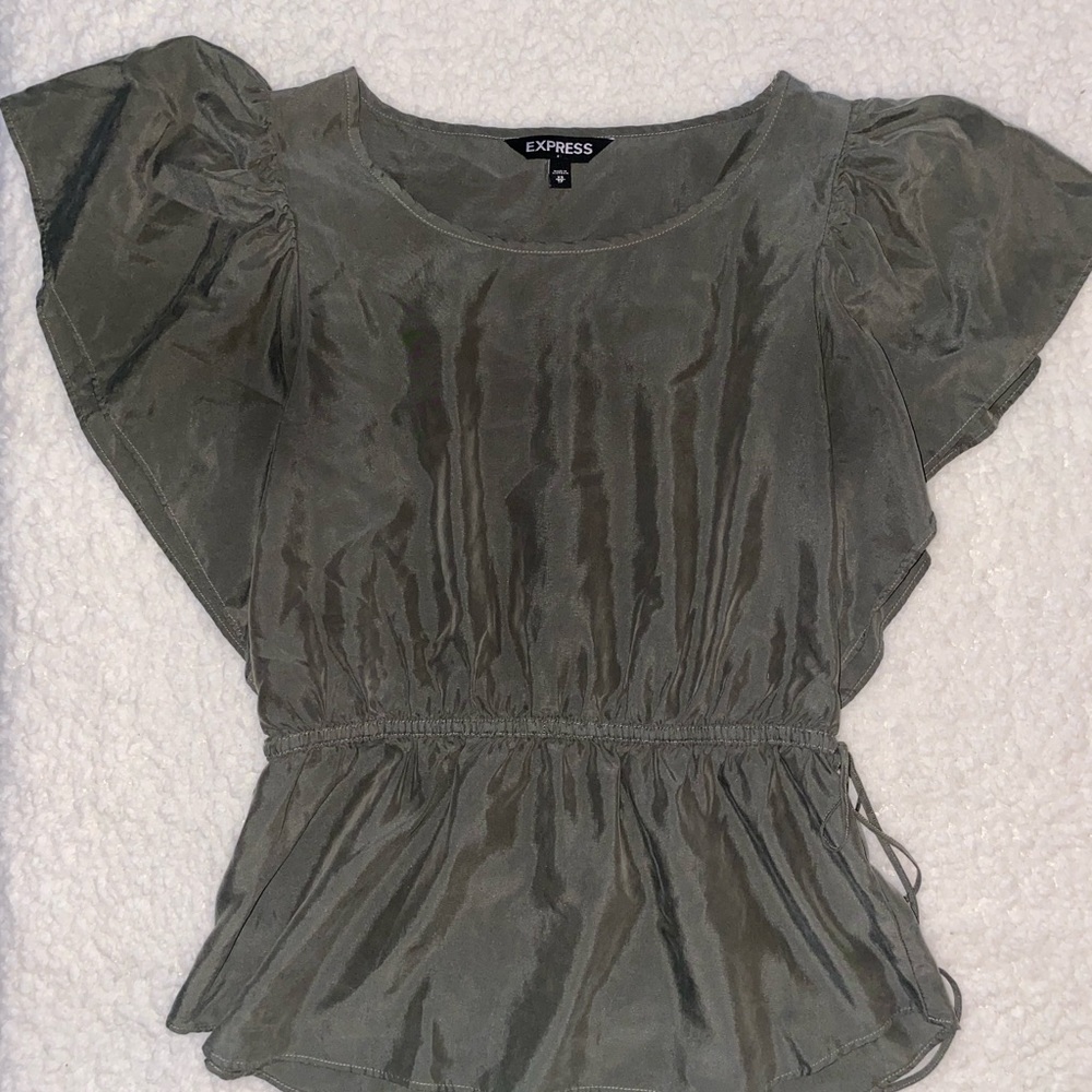 Express short sleeve top blouse womens